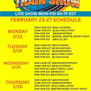 Train Show Schedule Poster